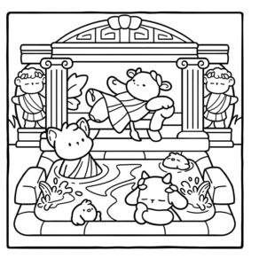 desenho-de-animais-na-piscina-termal-Bobbie-Goods-para-pintar
